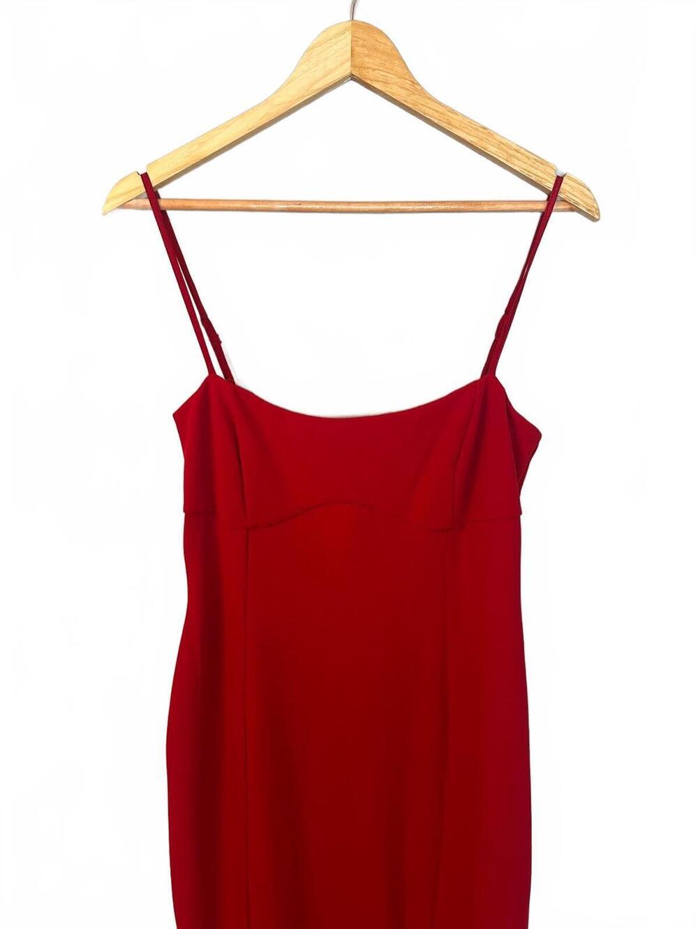 Flaws NWT DEAR EMILIA SPARKS OF ATTRACTION MAXI DRESS RED M - Picture 3 of 9